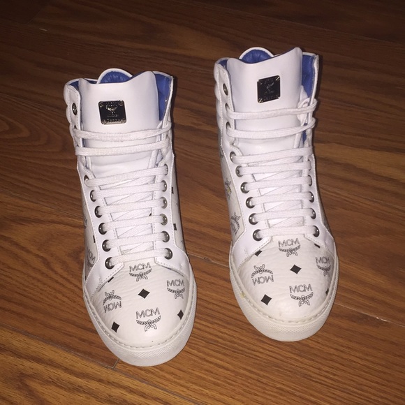 mcm high top sneakers